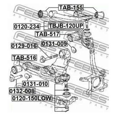   TOYOTA LAND CRUISER PRADO/LEXUS GX400/460 09- 129016