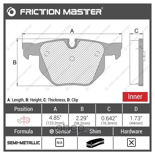   1134001170 MKD1170 Frictionmaster