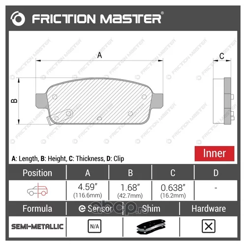    PREMIUM MKD1468 Frictionmaster