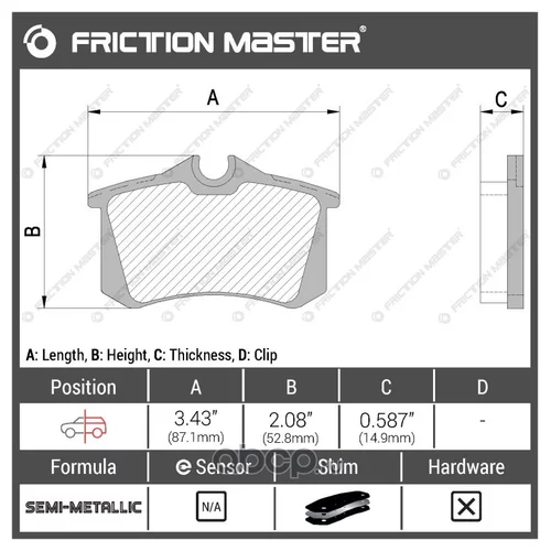    PREMIUM MKD340 Frictionmaster