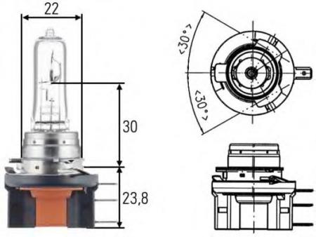  H15 15/55W PGJ23T-1 12V  8GJ168119-001