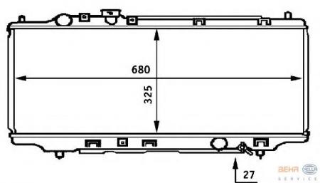  [325X680]  MAZDA 323 V 1.8 16V 08/94-09/98 8MK376706-701 BEHR