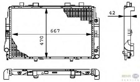  [667X470]  MERCEDES W140 4.2/5.0 02/91-02/99 8MK376711-171 BEHR