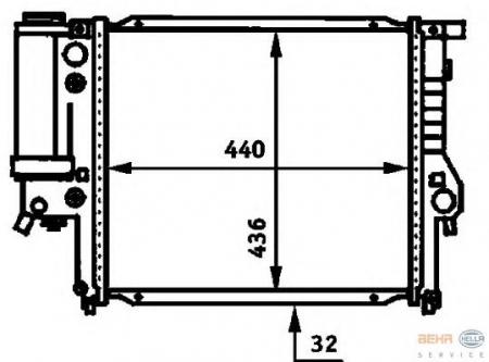  [440438]  BMW 3 (E30) 1.6/1.8 09/87-06/94 8MK376713-171