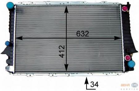  [632X411]  AUDI 100 2.8 12/90-06/94 8MK376714-001 BEHR