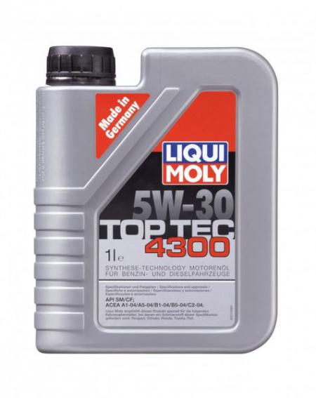 8030 LiquiMoly -.. Top Tec 4300 5W-30 SM / CF:A1 / B1,A5 / B5,C2(1) 8030 LIQUI MOLY