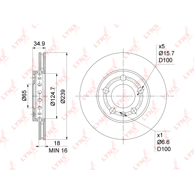 BN1205    (239X18) SKODA FABIA I-II 1.0-1.9D 99-14, VW POLO 1.2 02-09 BN1205