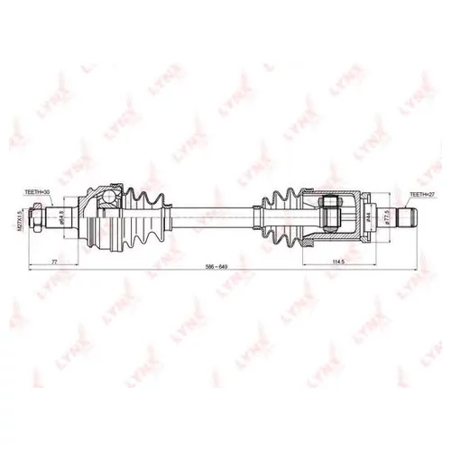     L BMW X5 (E53) 3.0-4.4 00-06 CD-1415 LYNXauto