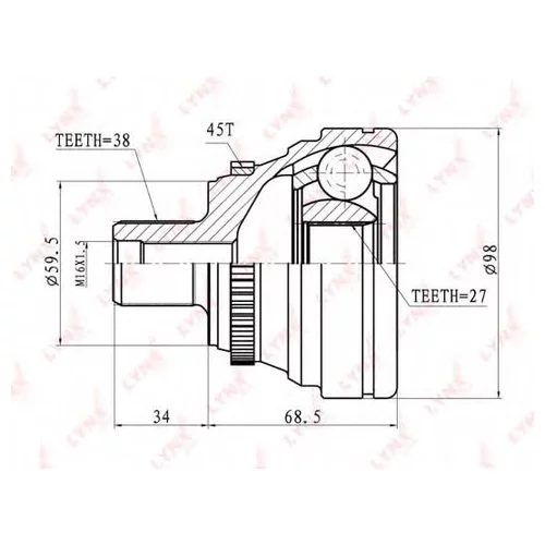   AUDI 80 2.6-2.8 91-94 CO1220A LYNXauto