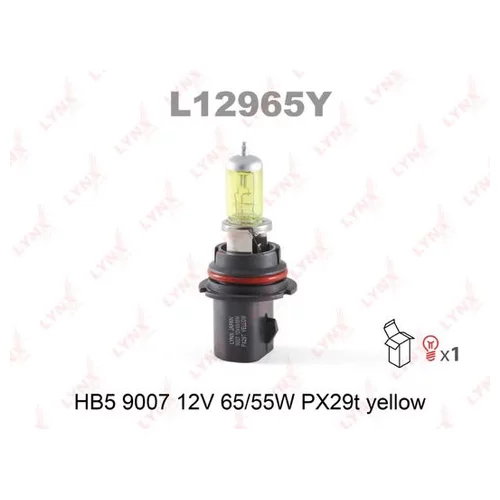 9007 HB5 12V65 / 55W PX29T YELLOW ()  . L12965Y