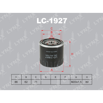 LC-1927   NISSAN NAVARA(D40) 3.0D 10] / PATHFINDER(R51) 3.0D 10], INFINITI EX 3.0D 10] / M(Y51) 3.0D 10] / Q70 3.0D 13] / QX50 / 70 3.0D 13], RENAULT LAGUNA III 3.0D 08] / LATITUDE 3.0D 11] / MEGANE III 1.9D 08] / SCENIC 1.9D 09], SUZUKI LC1927