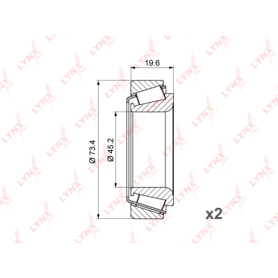    MITSUBISHI L200 2.5D 96-07 / L300 1.8-2.5D 86> / PAJERO I-II 2.5D-3.0 90- WB1089