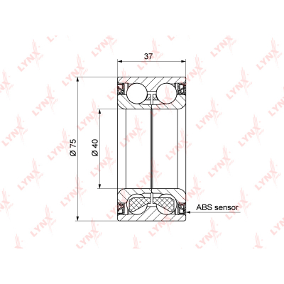    ( ABS, 37X40X75) FORD MONDEO III 2.0-3.0 00-07, JAGUAR X-TYPE 2.0-3.0 02 WB1183