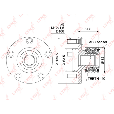     ( ABS) FORD MONDEO IV 1.6T-2.5 07> / FOCUS II 2.5RS 09> WH1006