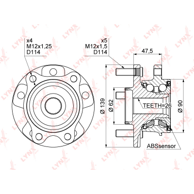 - . TOYOTA RAV4 2005-2013 WH-1012