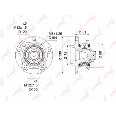     ( ABS) BMW 5(E39) 2.0-4.0 95-03 WH1164 LYNXauto