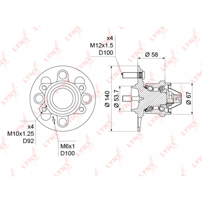     ( ABS) HYUNDAI ACCENT(MC) 1.4-1.6 05-10 / GETZ 1.1-1.6 02-09, KIA PICANTO WH1239