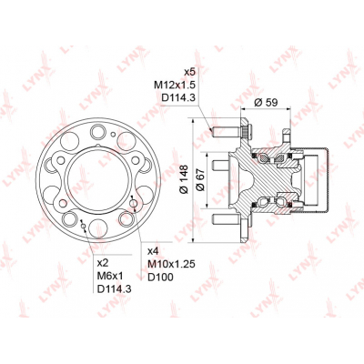     ( ABS) HYUNDAI ELANTRA(HD) 1.6 06-11 / I30(F / GD) 1.4-1.6 07>, KIA CEED 1.4-2 WH1240