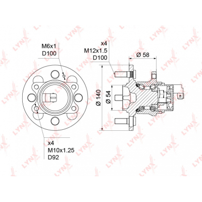     ( ABS) HYUNDAI ACCENT(MC) 1.4-1.6 05-10 / GETZ 1.1-1.6 02-09 / I10(PA) 1.0-1 WH1241