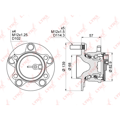     ( ABS) MAZDA 3(BM) 1.5-2.2D 13> / 6(GJ) 2.0-2.5 13> / CX-5 2.0-2.5 11> WH1496