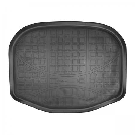 Коврик багажника (полиуретан) Ford Explorer (U502) (2010-) (разложенный 3 ряд) {Серый}