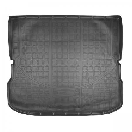 Коврик багажника (полиуретан) Infiniti JX (2012-) ( сложенный 3 ряд) {Серый}