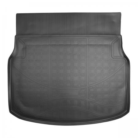 Коврик багажника (полиуретан) Mercedes C (W 204) SD (2011-2014) {Серый}