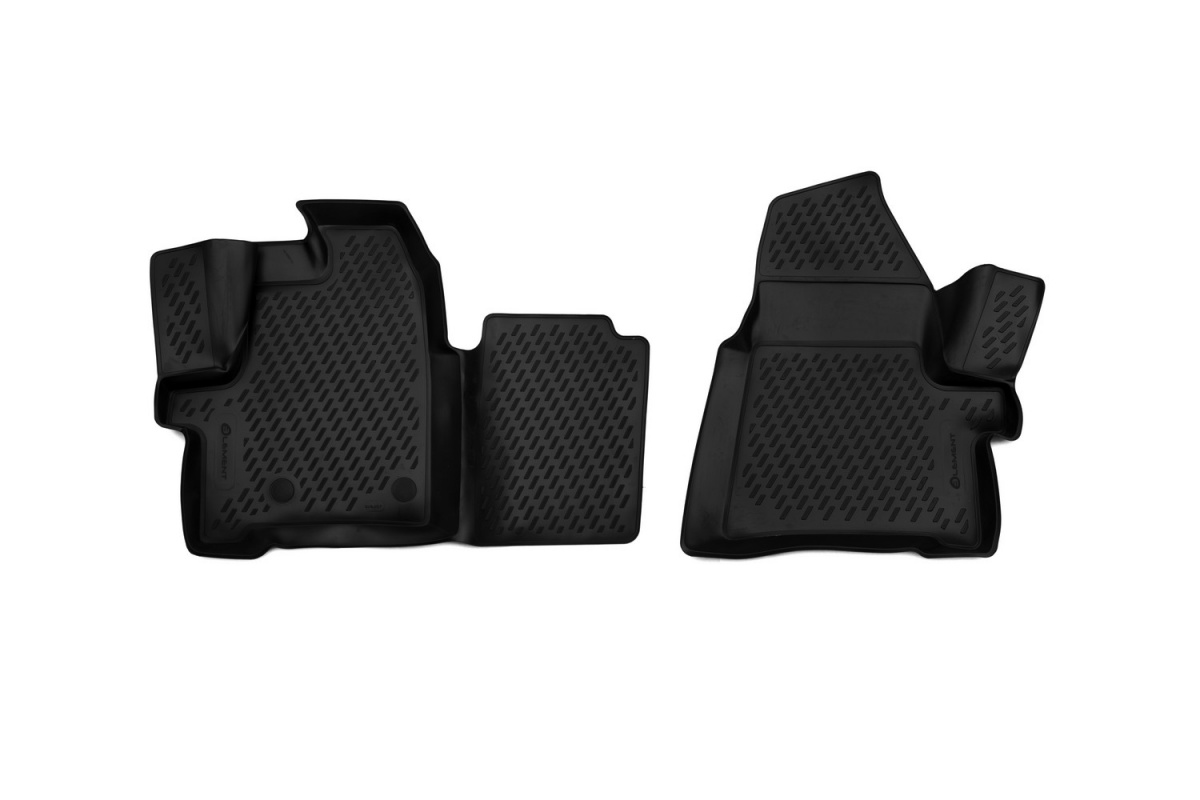 Коврики 3D в салон FORD Tourneo Custom (1+1 seats), 2013-> , 2 шт. (полиуретан)