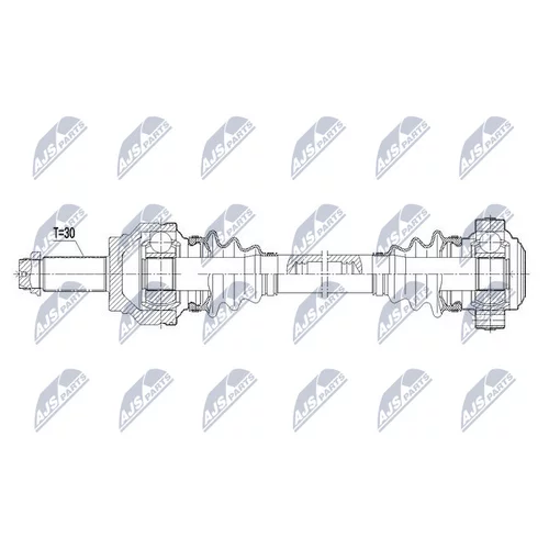  BMW X5 09-, X6 10- /ATM,TYLNA,L/P/ 30/86MM NPWBM089