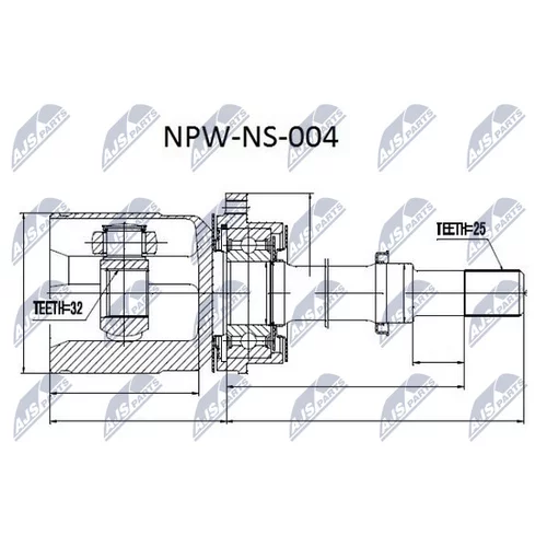   NISSAN PRIMERA P11/W11 2.0 96-01 / NPWNS004