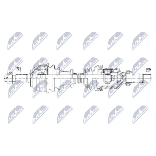  CITROEN C5 III 1.6THP 09- /LEFT,AT6/ NPWPE035