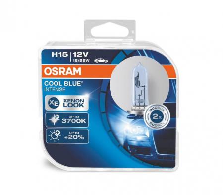  COOL BLUE INTENSE 55W 12V PGJ23T-1 H15 4200 OSRAM 64176CBIHCB 64176CBIHCB