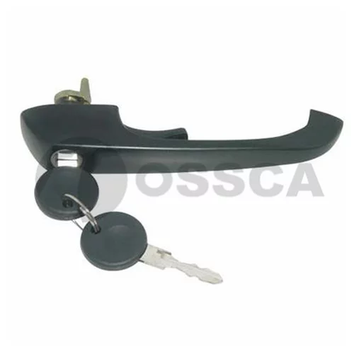   DOOR HANDLE,OUTER,LOCKABLE,WITH KEYS,BLACK 02630