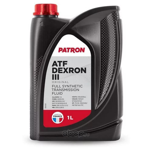   1 -ALLISON C4 FORD MERCON GM 6417-M DEXRON III-G MAN 339 V1 / Z1 MB 236.5 / 236.9 VOITH H55.6335XX VOLVO STD 1273,40 (97340)(.20) ATF DEXRON III 1L ORIGINAL