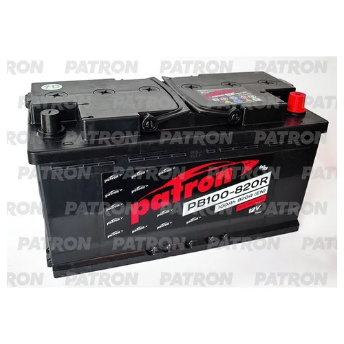  PATRON POWER 12V 100AH 820A ETN 0(R+) B13 353X175X190MM 23.3KG PB100-820R