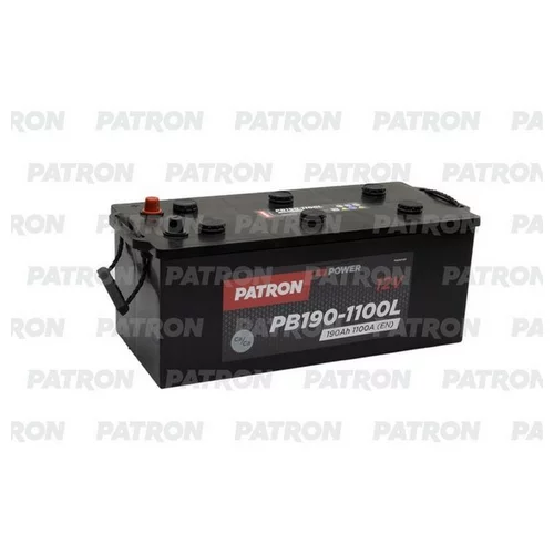  PATRON POWER 12V 190AH 1100A ETN 1(L+) B13 513X223X223MM 44.6KG PB190-1100L