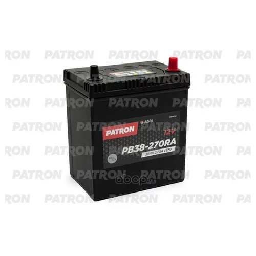  PATRON ASIA 12V 38AH 270A (R+) 187X127X225MM 8,9KG PB38-270RA