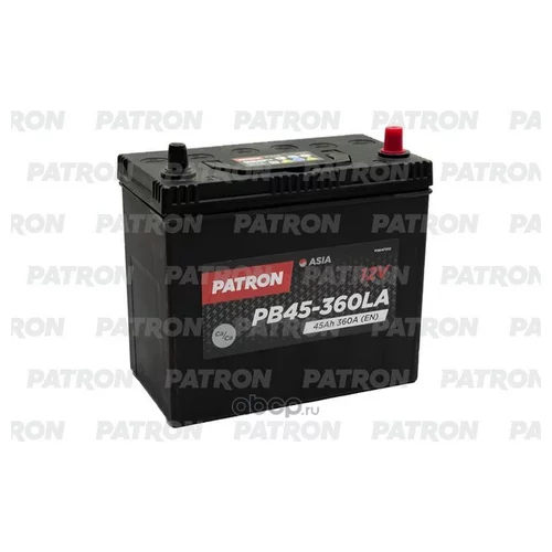  PATRON ASIA 12V 45AH 360A (L+)  JIS T1 237X127X227MM 11,3KG PB45-360LA