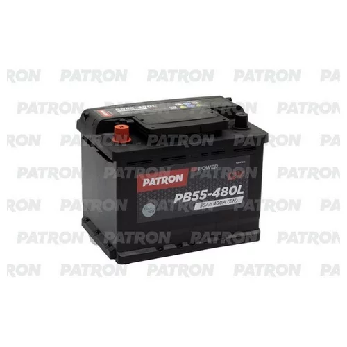  PATRON POWER 12V 55AH 480A ETN 1(L+) 242X175X190MM 13.9KG PB55-480L