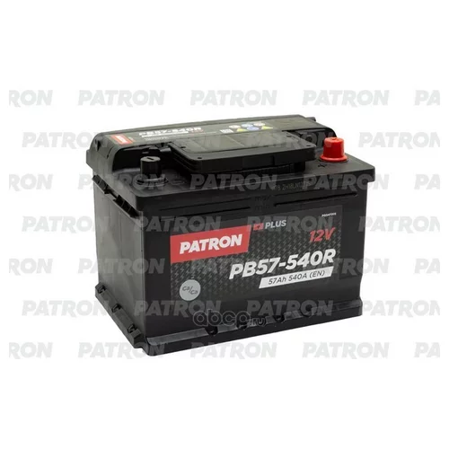  PATRON PLUS 12V 57AH 540A (R+) B13 242X175X175MM 12,9KG PB57-540R