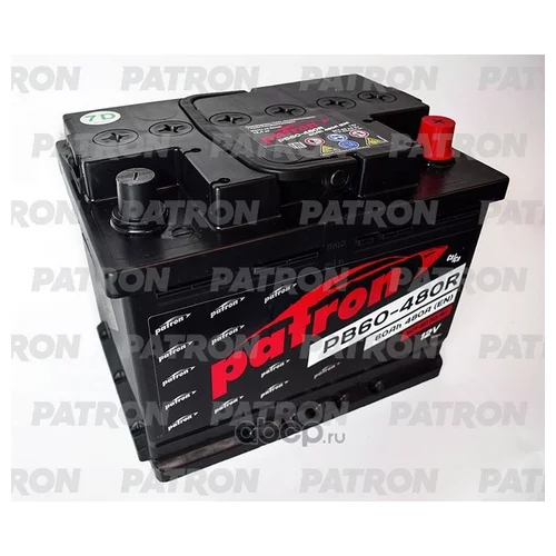  PATRON POWER 12V 60AH 480A ETN 0(R+) 242X175X190MM 14.6KG PB60-480R