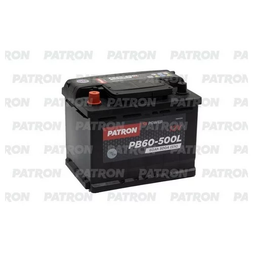  PATRON POWER 12V 60AH 500A ETN 1(L+) 242X175X190MM 14.6KG PB60-500L