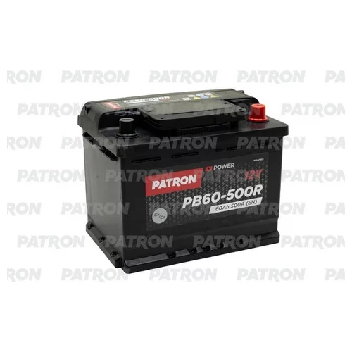  PATRON POWER 12V 60AH 500A ETN 0(R+) 242X175X190MM 14.6KG PB60500R