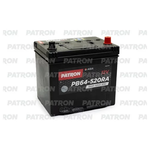  PATRON ASIA 12V 64AH 520A (R+) B1 230X173X222MM 14,9KG PB64-520RA