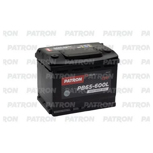  PATRON PLUS 12V 65AH 600A ETN 1(L+) B13 242X175X190MM 14.9KG PB65-600L