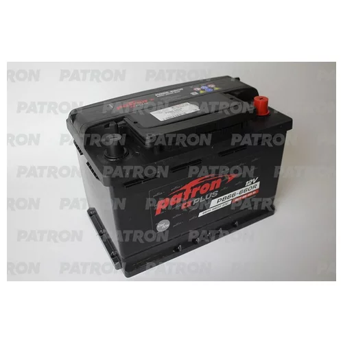  PATRON PLUS 12V 66AH 660A ETN 0(R+) B13 278X175X190MM 16.9KG PB66-660R