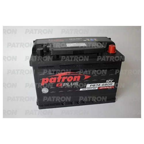  PATRON PLUS 12V 74AH 680A ETN 0(R+) B13 278X175X190MM 17.0KG PB74-680R