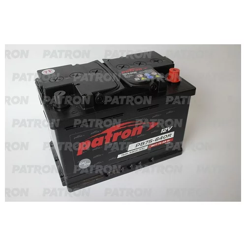  PATRON POWER 12V 75AH 640A ETN 0(R+) B13 278X175X190MM 17.6KG PB75-640R