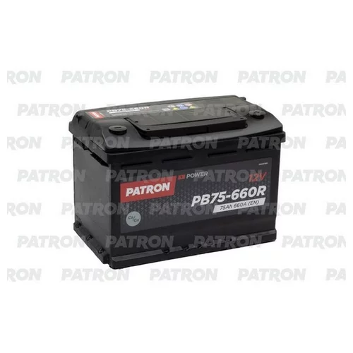  PATRON POWER 12V 75AH 660A ETN 0(R+) B13 278X175X190MM 17.6KG PB75-660R