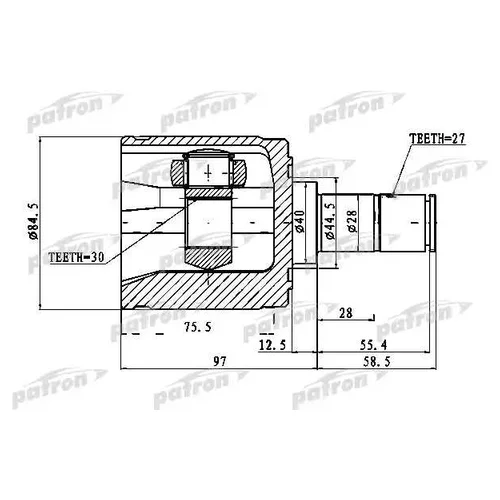    30X40X27 HONDA CIVIC EU/EP/ES 01-06 PCV1027